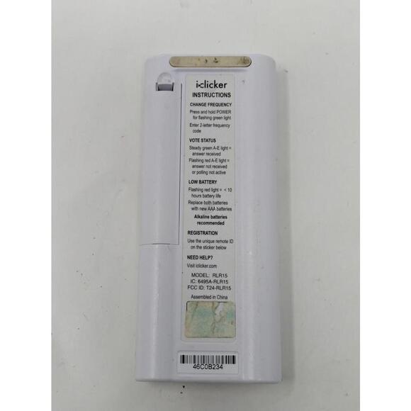 iClicker + Plus Student Response Remote Control Model RLR15 Tested & Works - Picture 2 of 2